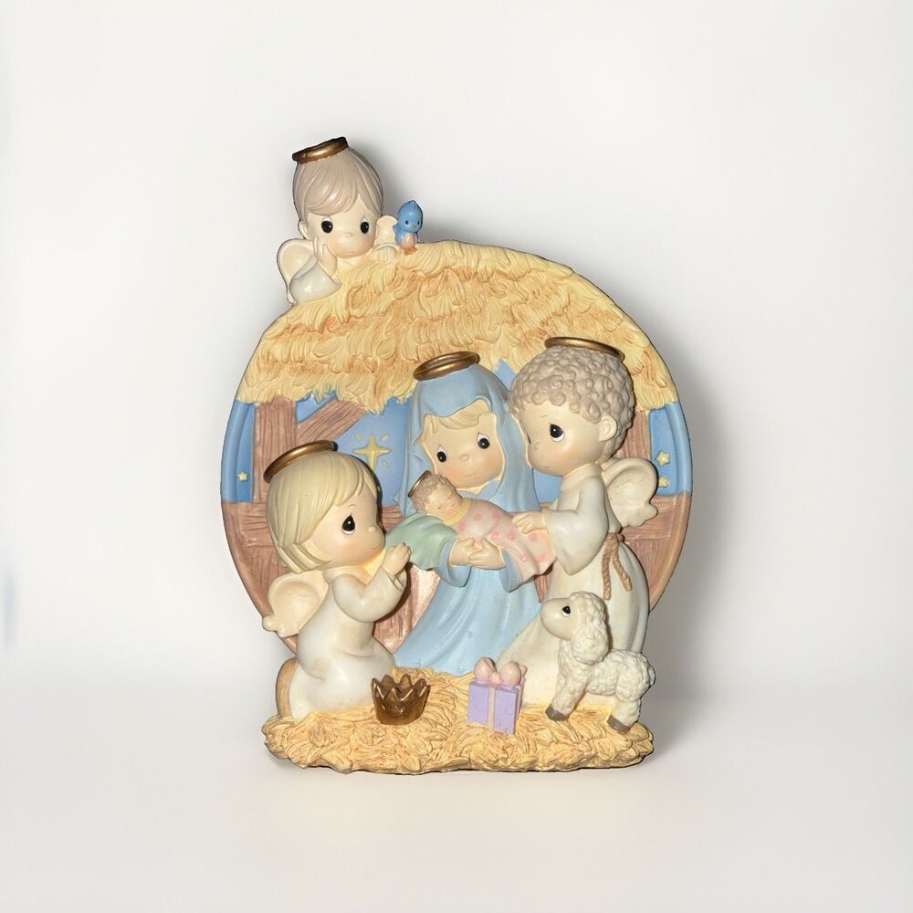 Precious Moments Nativity “Gods Gift Of Love” Hanging Plate Bradford Exchange 00